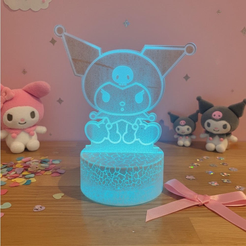 Kuromi 3D Lamp